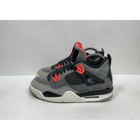 Nike Air Jordan 4 Retro GS Infrared 2022 408452-061 Size 5Y / Womens 6.5 Shoes - Picture 3 of 9